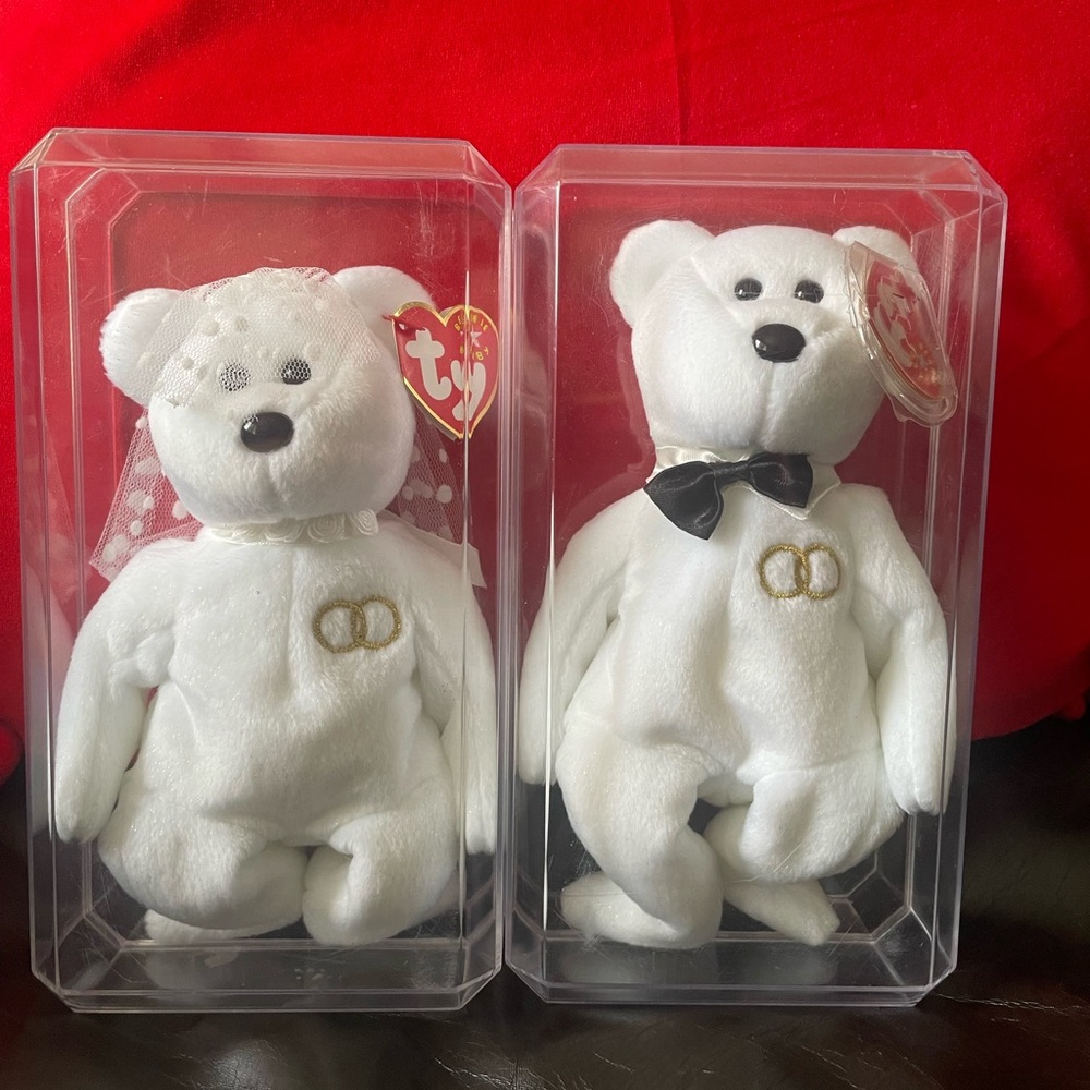 Mr. And Mrs. Wedding beanie babies